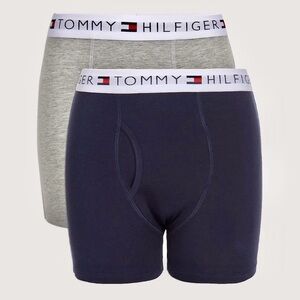 Tommy Hilfiger Navy Gray Kids Boxer Briefs 2-Piece Set
